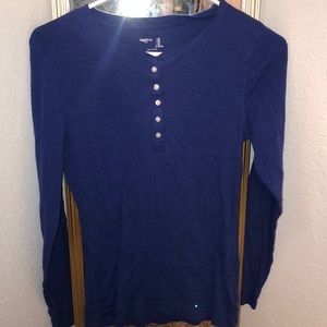 dark blue shirt